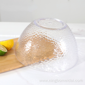 Eco-friendly transparent plastic salad bowl